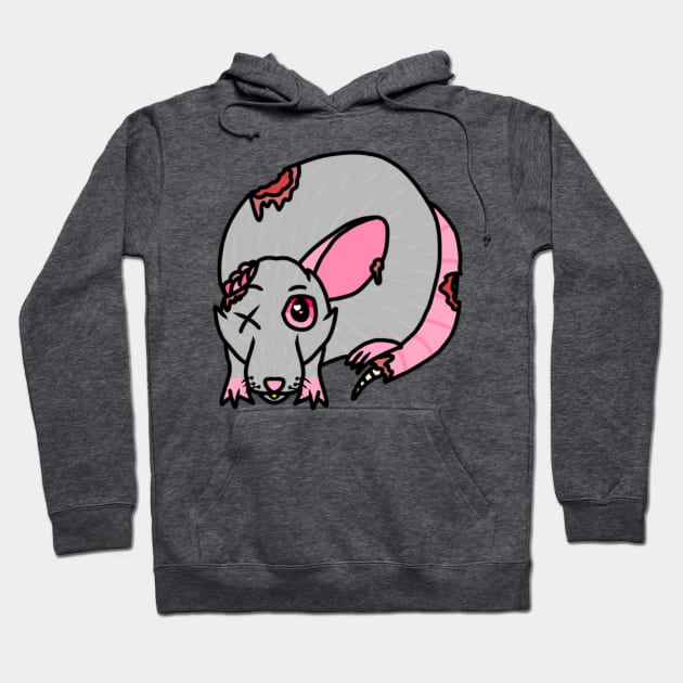 Zombie Rat Hoodie by Rad Rat Studios